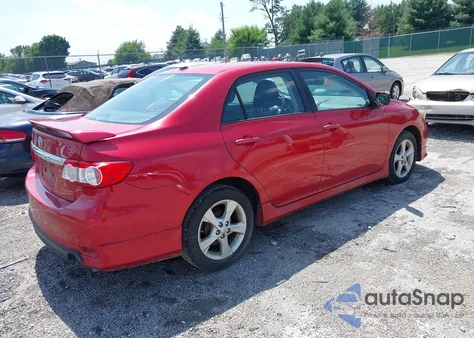2011 Toyota Corolla S z USA, uszkodzony, nr VIN 2T1BU4EE0BC718522
